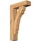 Ekena Millwork Olympic Block Smooth Bracket w/ Offset Brace, Western Red Cedar, 5 1/2"W x 18"D x 30"H BKT0604X18X30OLY05SWR - alternate 1